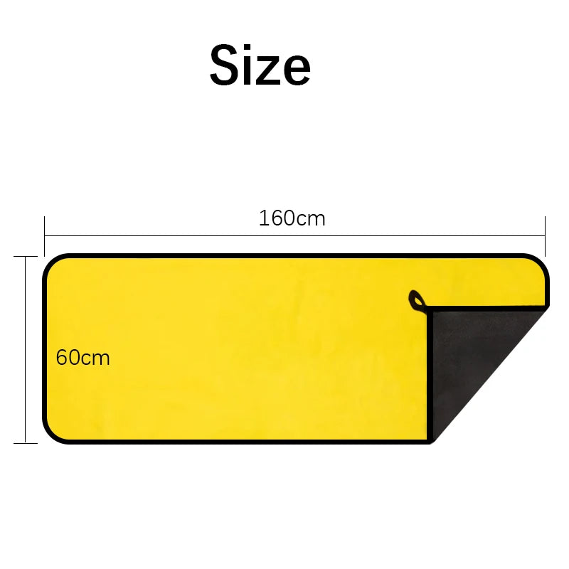 160x60cm Car Wash Towel 400GSM Microfiber High Water Absorption Cleaning Towels Thickened Soft Car Washing Drying Cloth