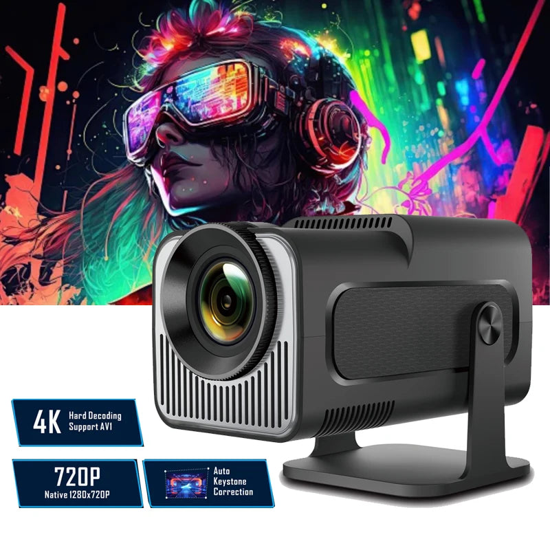4K Projector HY320 mini Android 11 Dual Wifi6 BT5.0 Allwinner H713 720P Portable Home Outdoor Cinema Smart Projectors Movie